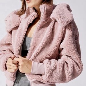 Alo Yoga Foxy Sherpa Jacket Blush